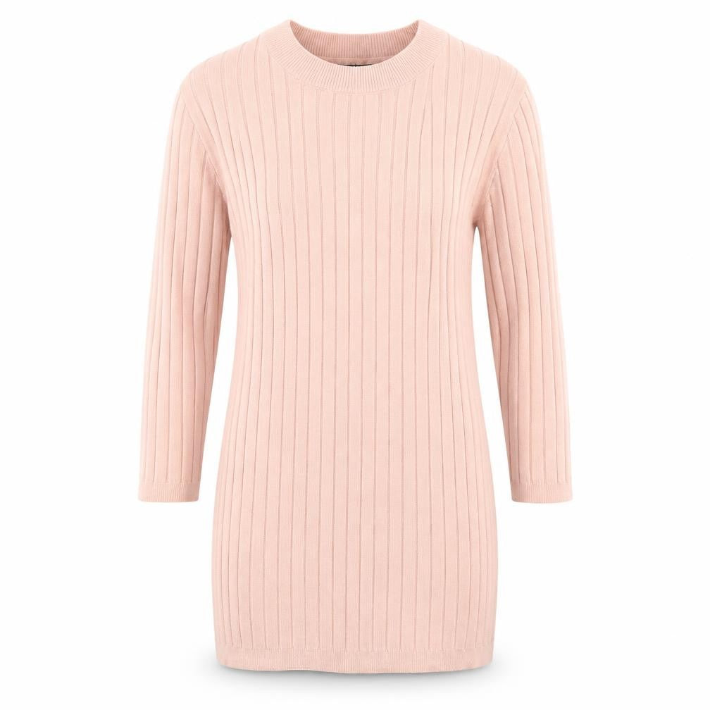 Front view of Atmosphere women’s pink knit jumper, size UK 10