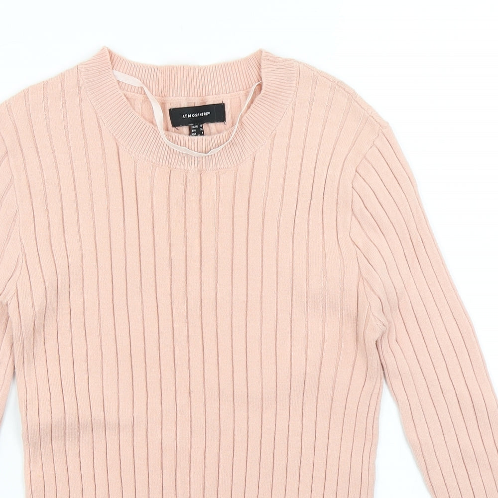 Atmosphere Womens Pink  Knit Pullover Jumper Size 10