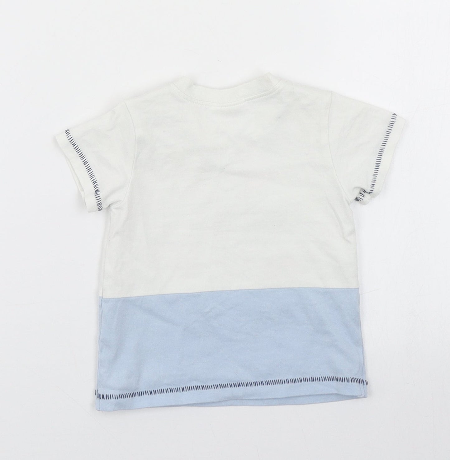 NEXT Boys Blue   Basic T-Shirt Size 0-3 Months  - Boat print