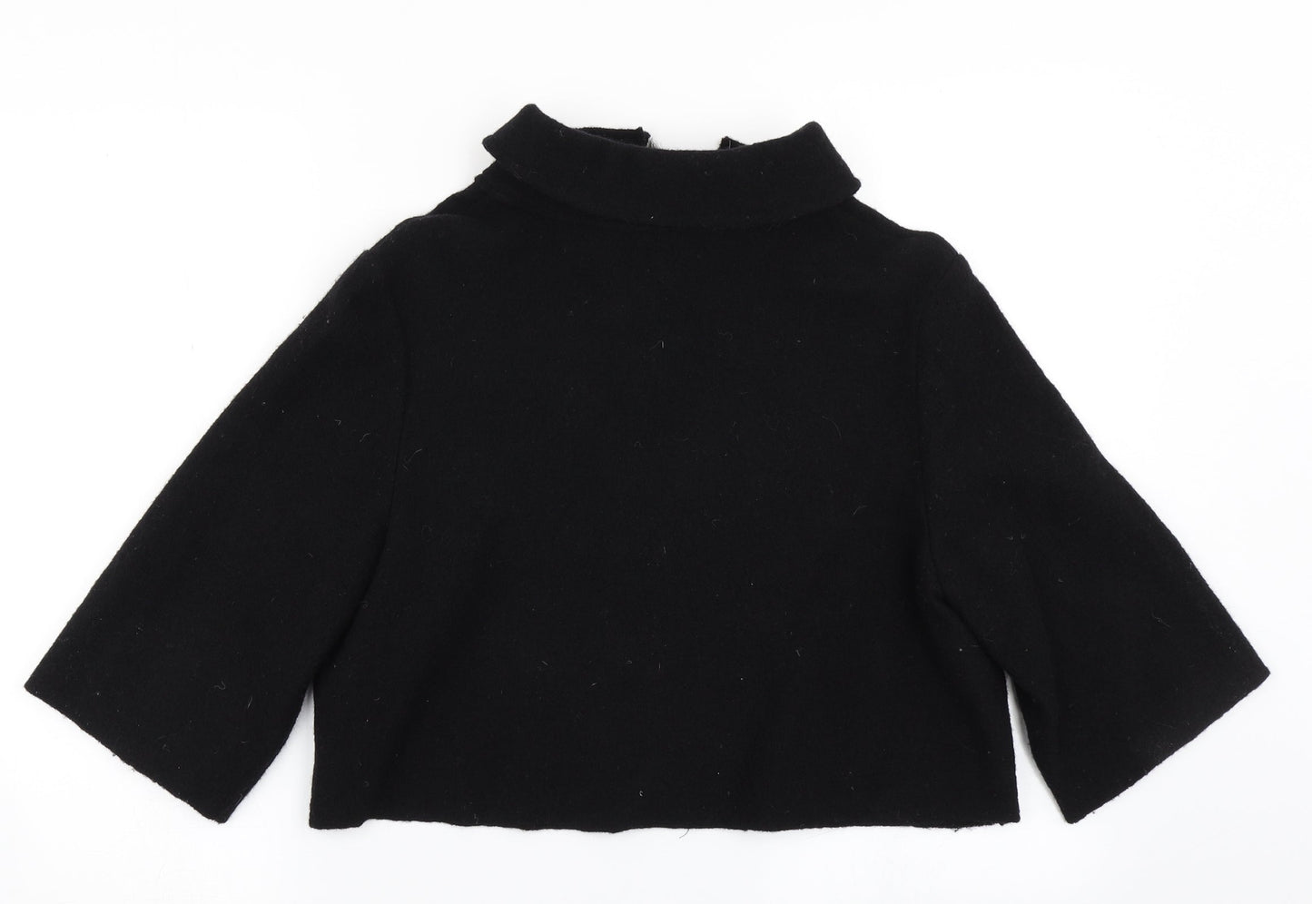 Passport Womens Black  Knit Cardigan Jumper Size 10