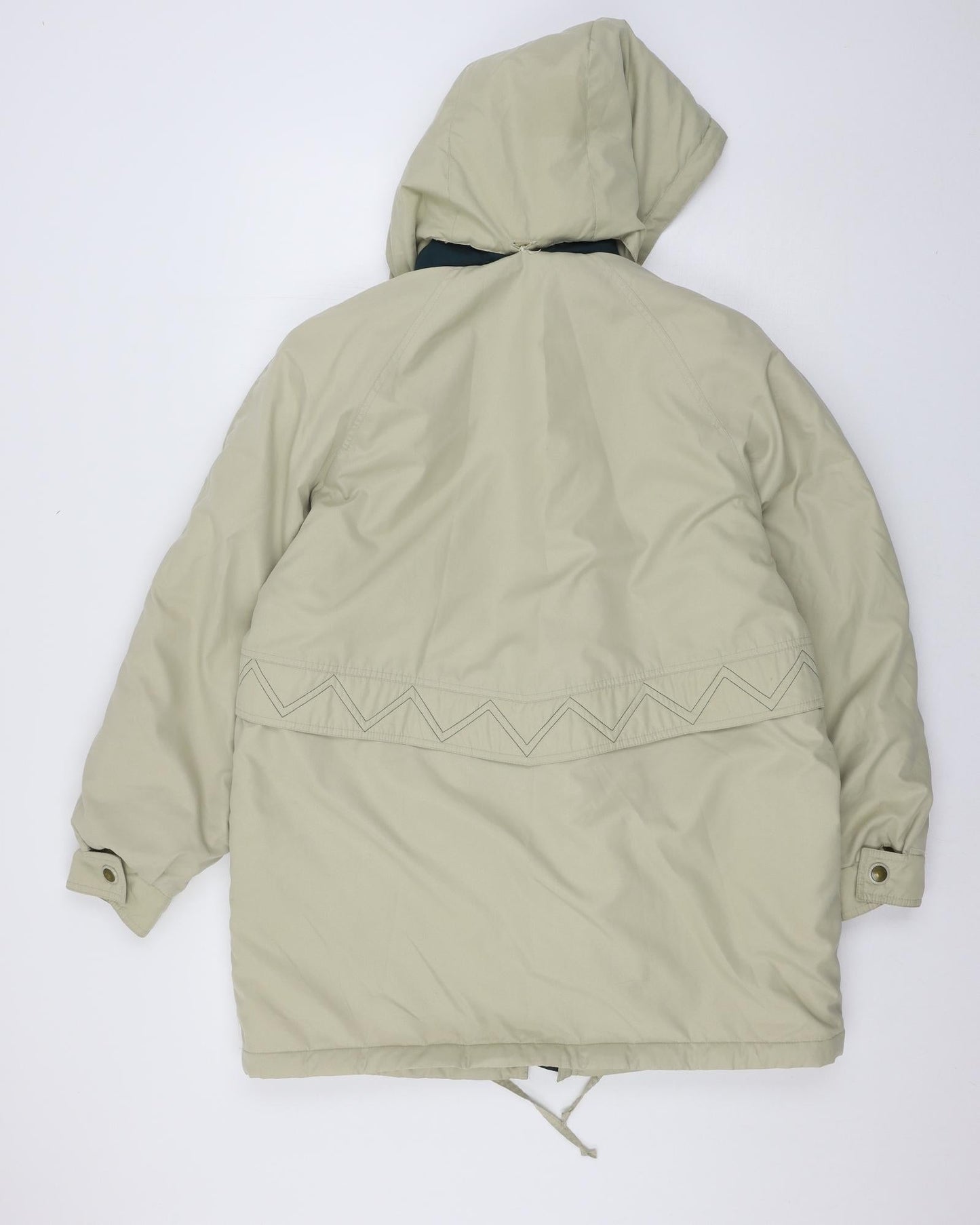 Jessica Reid Womens Beige   Parka Coat Size 14