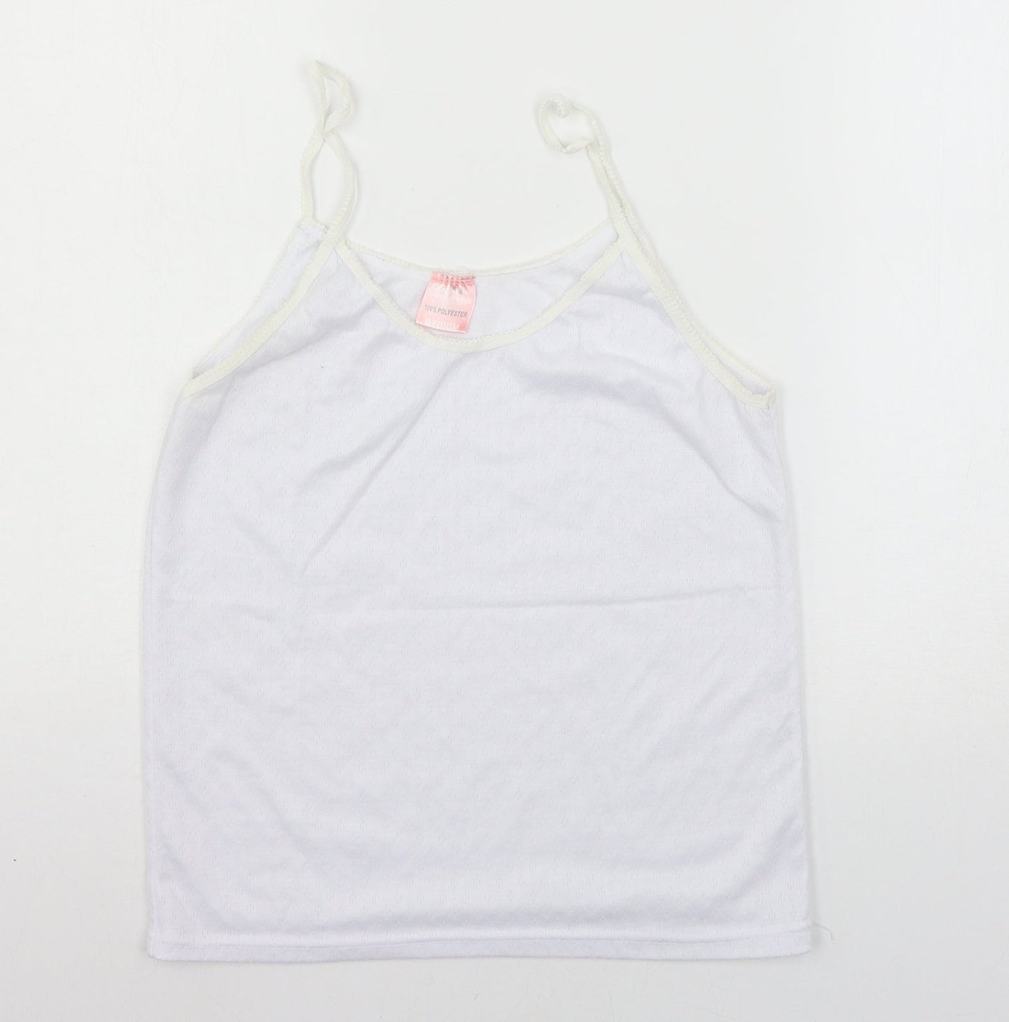Preworn Womens White  Jersey Basic Tank Size M