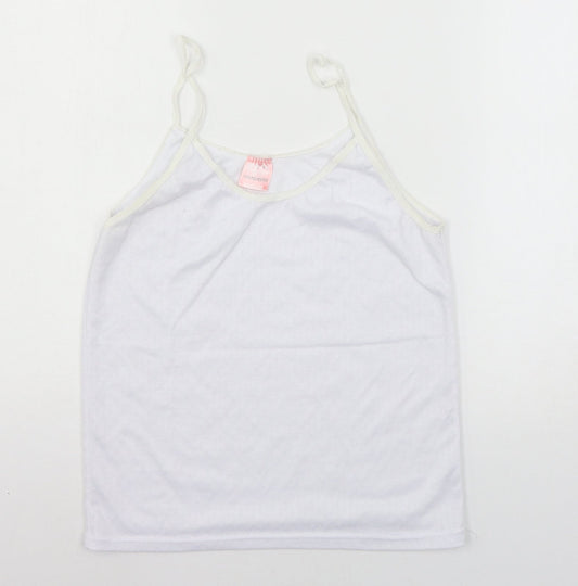 Preworn Womens White  Jersey Basic Tank Size M