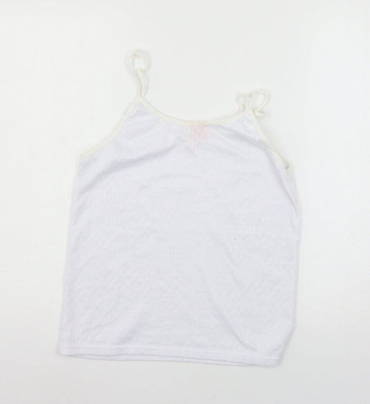 Preworn Womens White  Jersey Basic Tank Size M