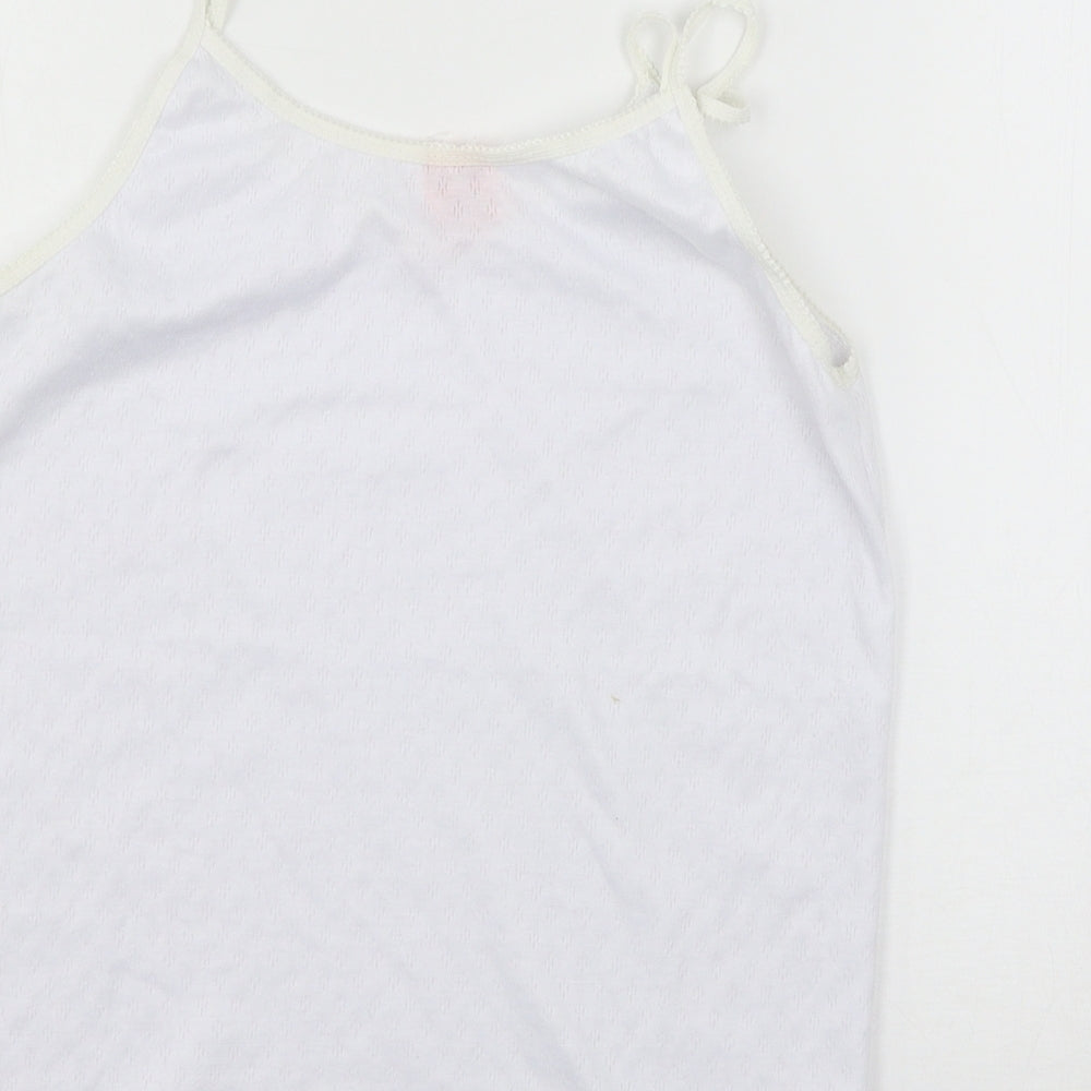 Preworn Womens White  Jersey Basic Tank Size M