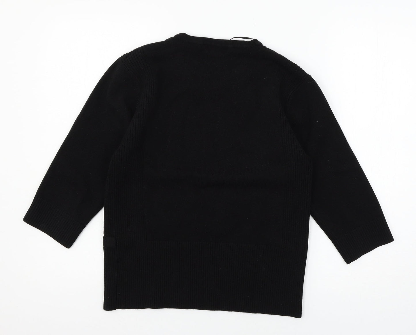 Paramour Womens Black  Knit Pullover Jumper Size XL