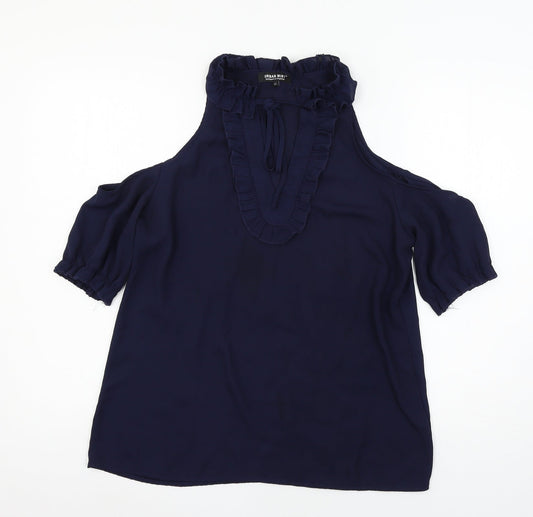 Urban Mist Womens Blue   Basic Blouse Size 10