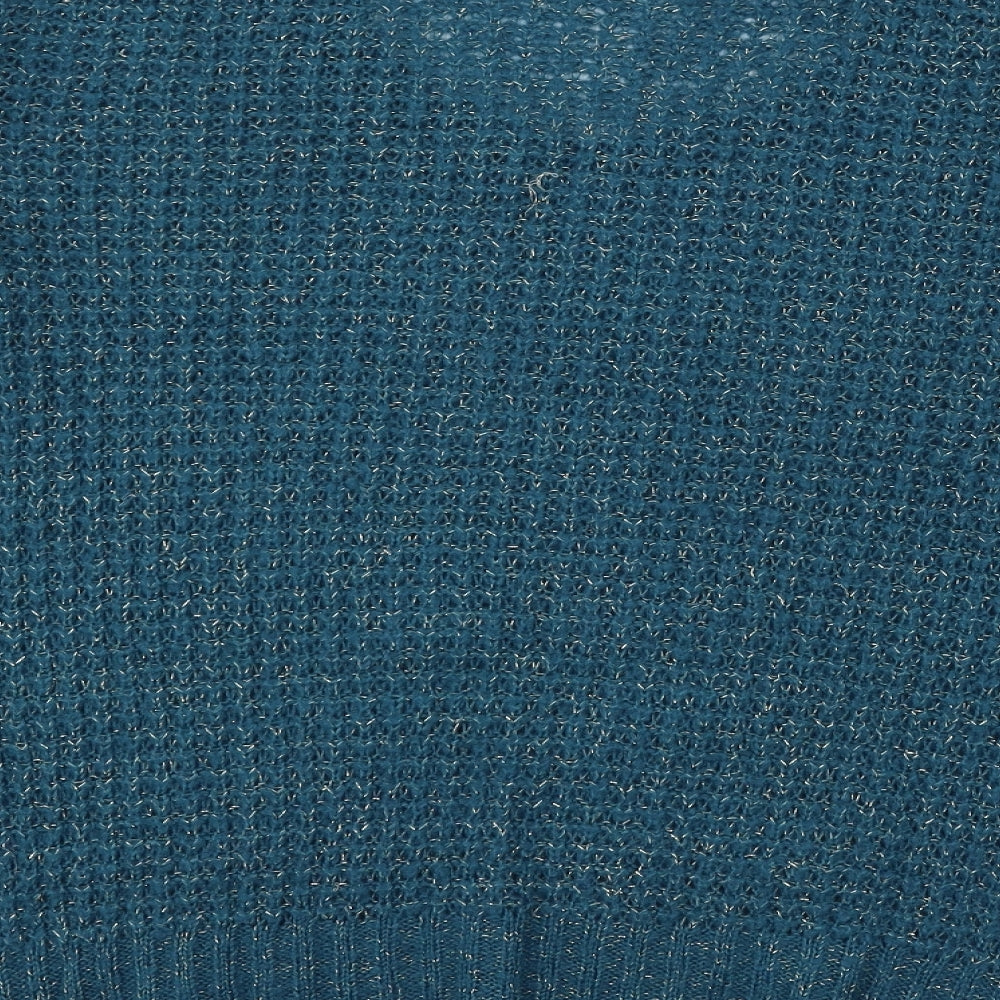 George Womens Blue  Knit Pullover Jumper Size 12