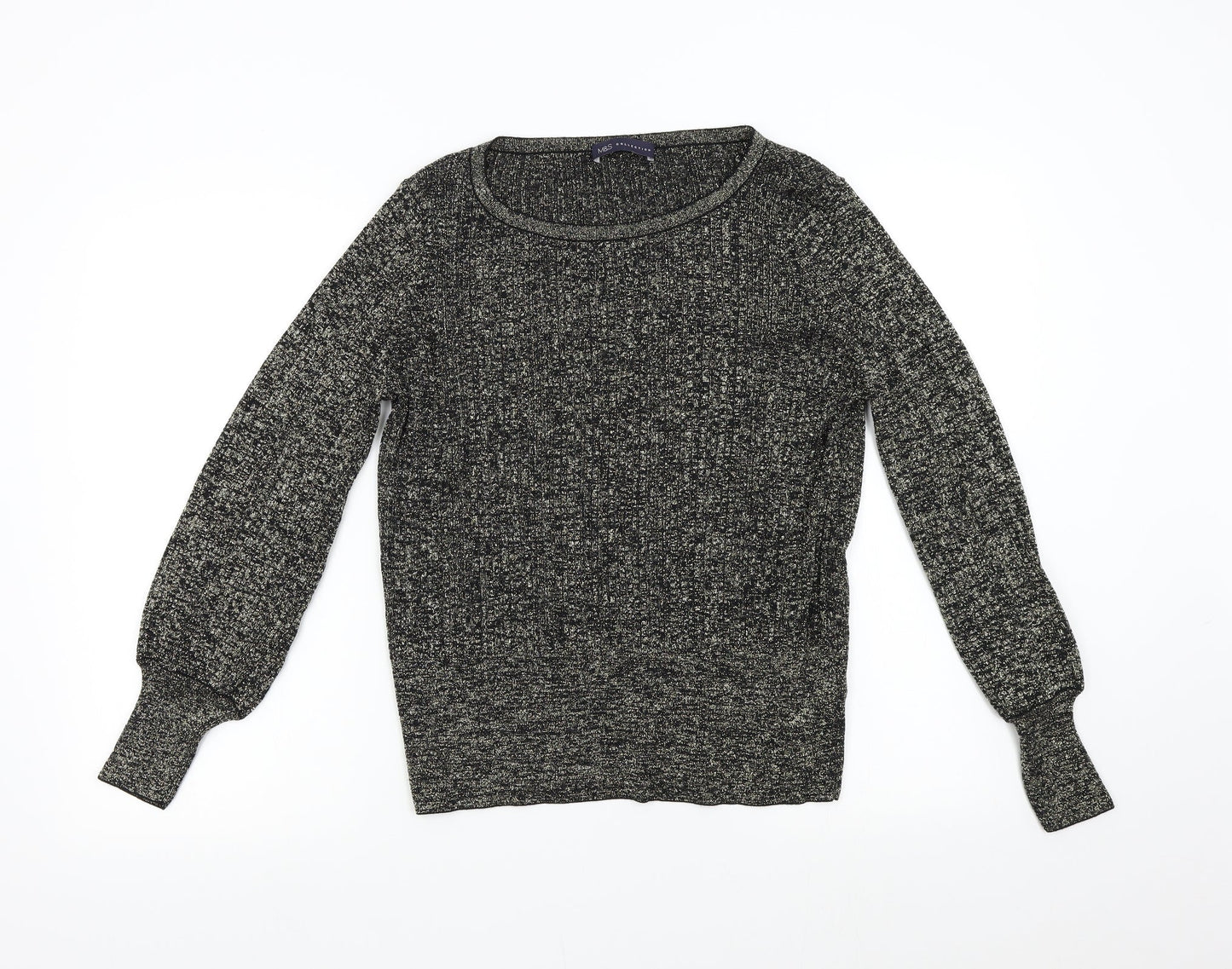 M&S Womens Gold  Knit Pullover Jumper Size L
