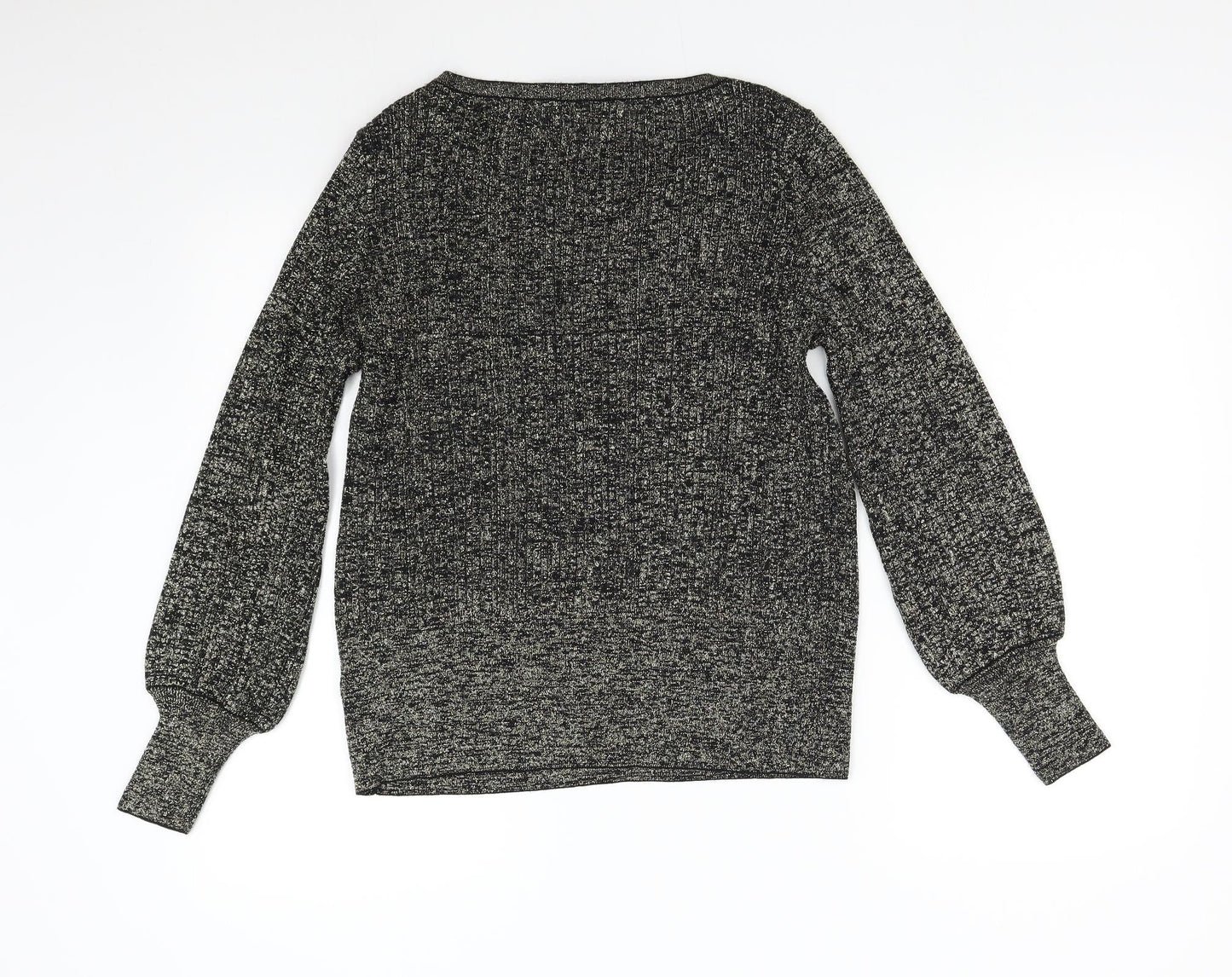 M&S Womens Gold  Knit Pullover Jumper Size L
