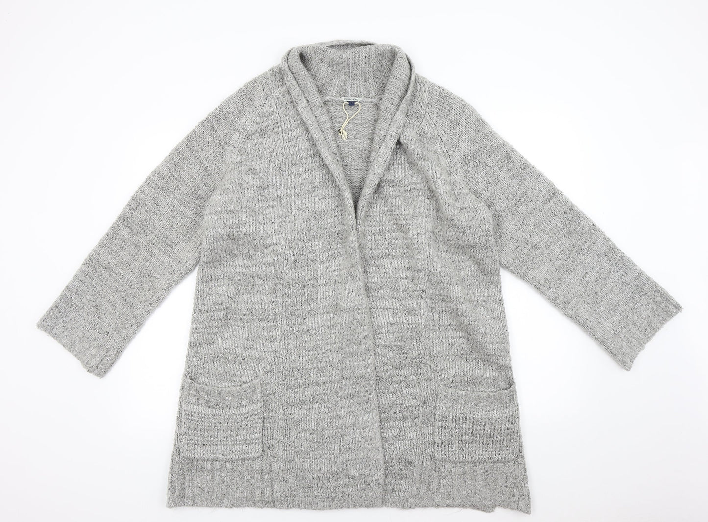 Cherokee Womens Grey  Knit Cardigan Jumper Size 14