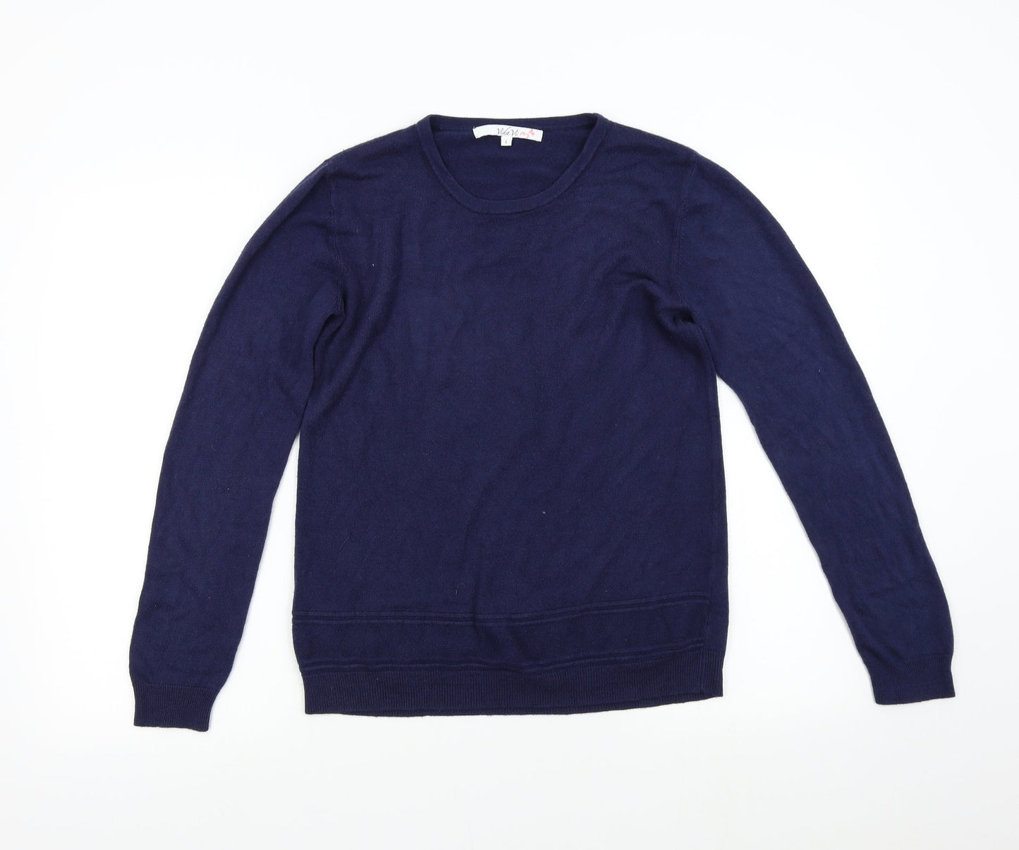 Vida Vi Womens Blue  Knit Pullover Jumper Size L