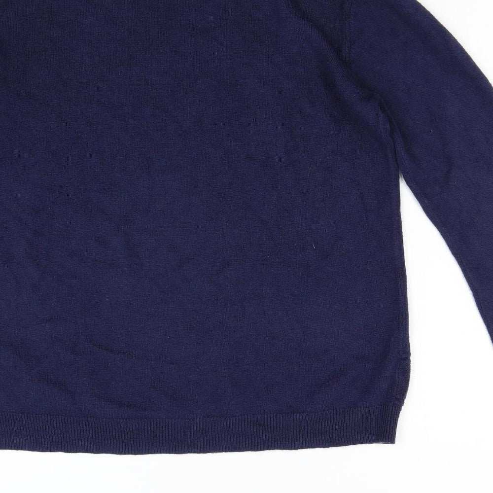 Vida Vi Womens Blue  Knit Pullover Jumper Size L