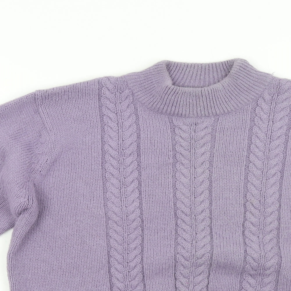 Berkertex Womens Purple  Knit Pullover Jumper Size 10