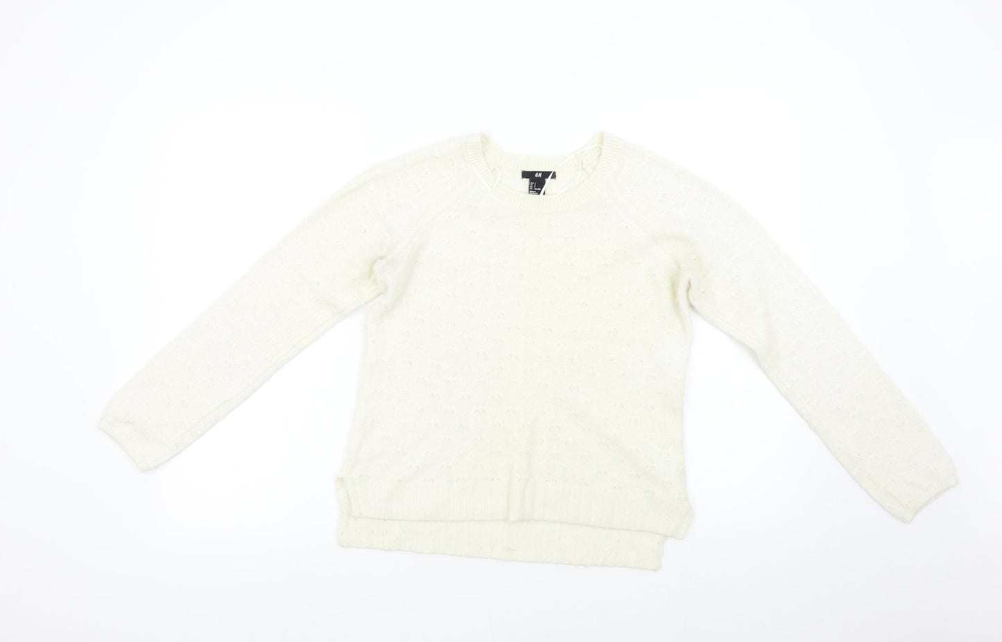 H&M Womens Ivory   Pullover Jumper Size S