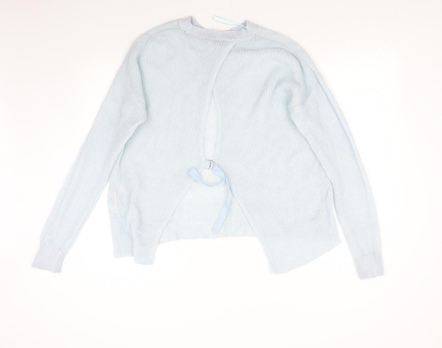 Topshop Womens Blue  Knit Pullover Jumper Size 14