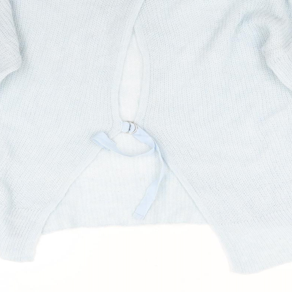 Topshop Womens Blue  Knit Pullover Jumper Size 14