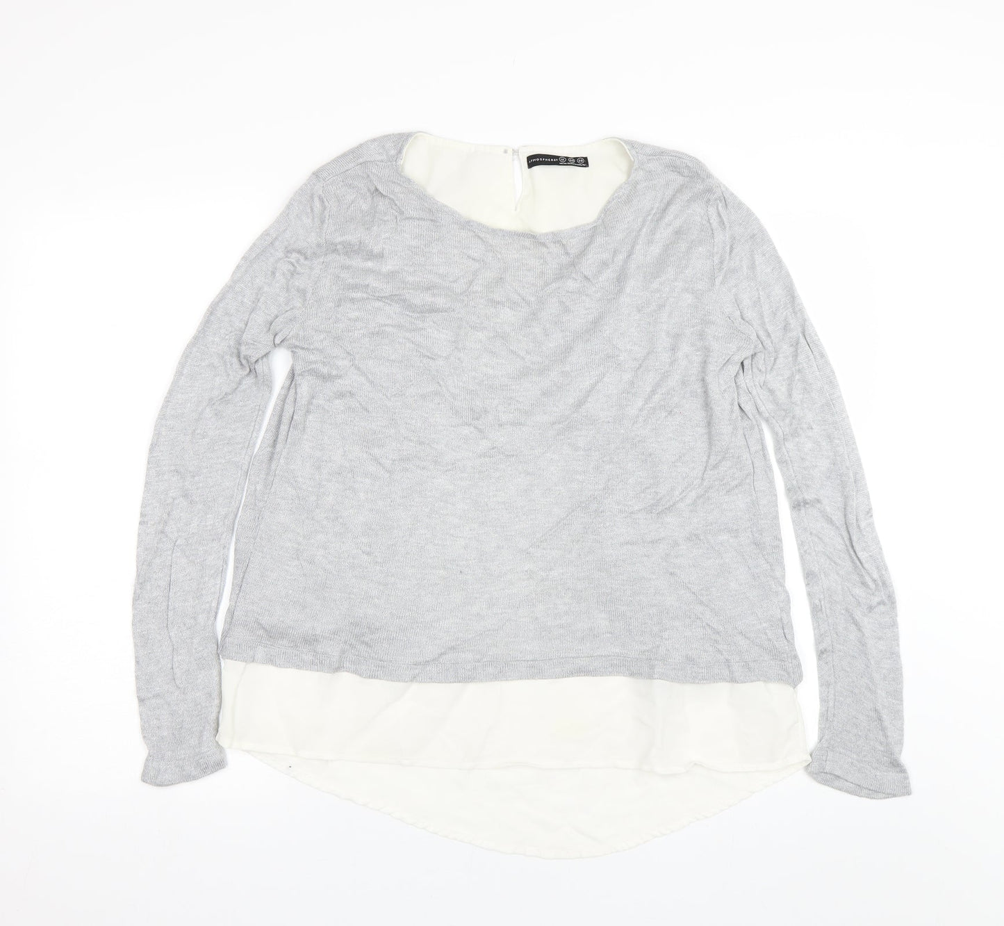Atmosphere Womens Grey   Pullover Jumper Size 12