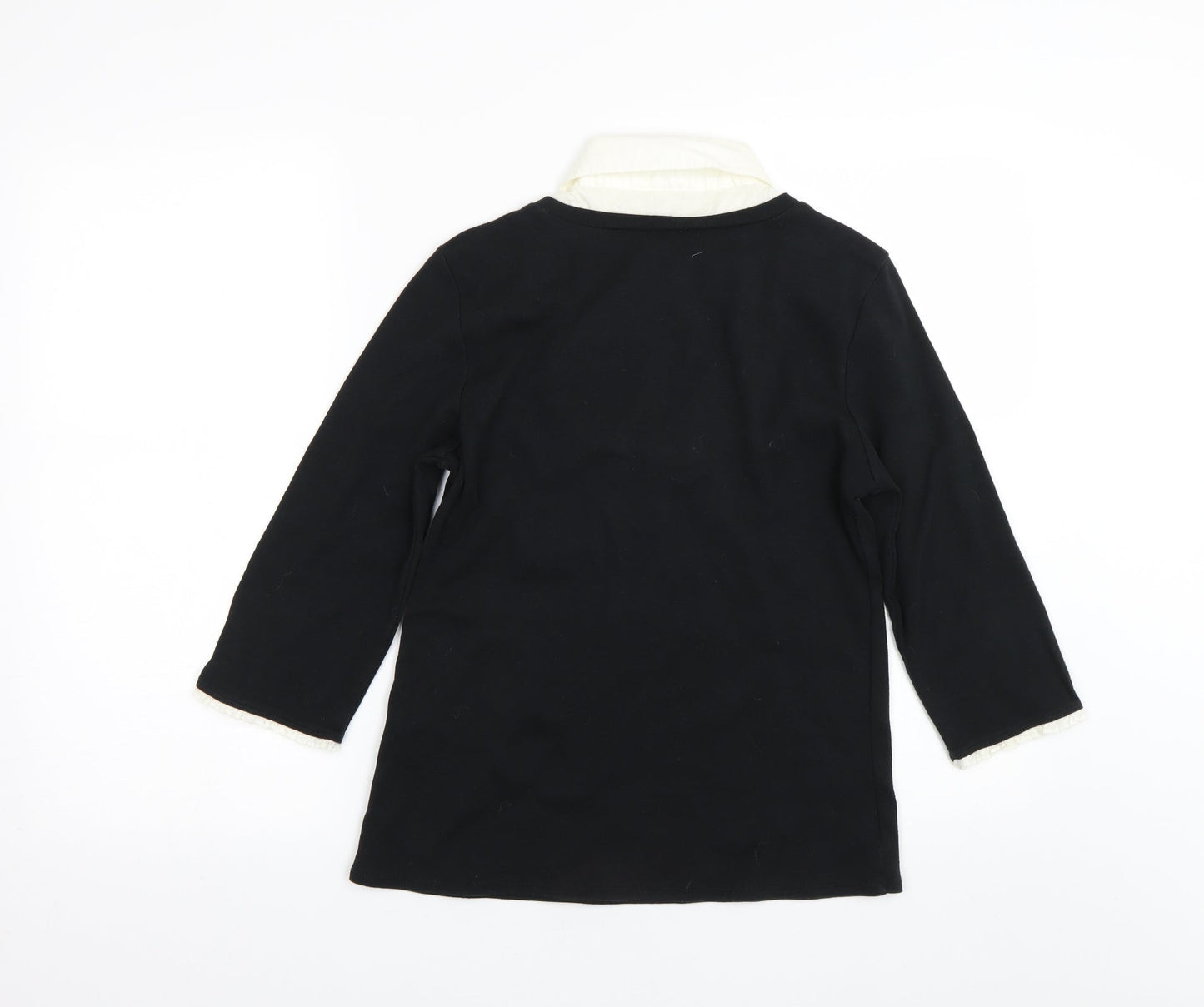 Cotton Traders Womens Black   Pullover Jumper Size 10