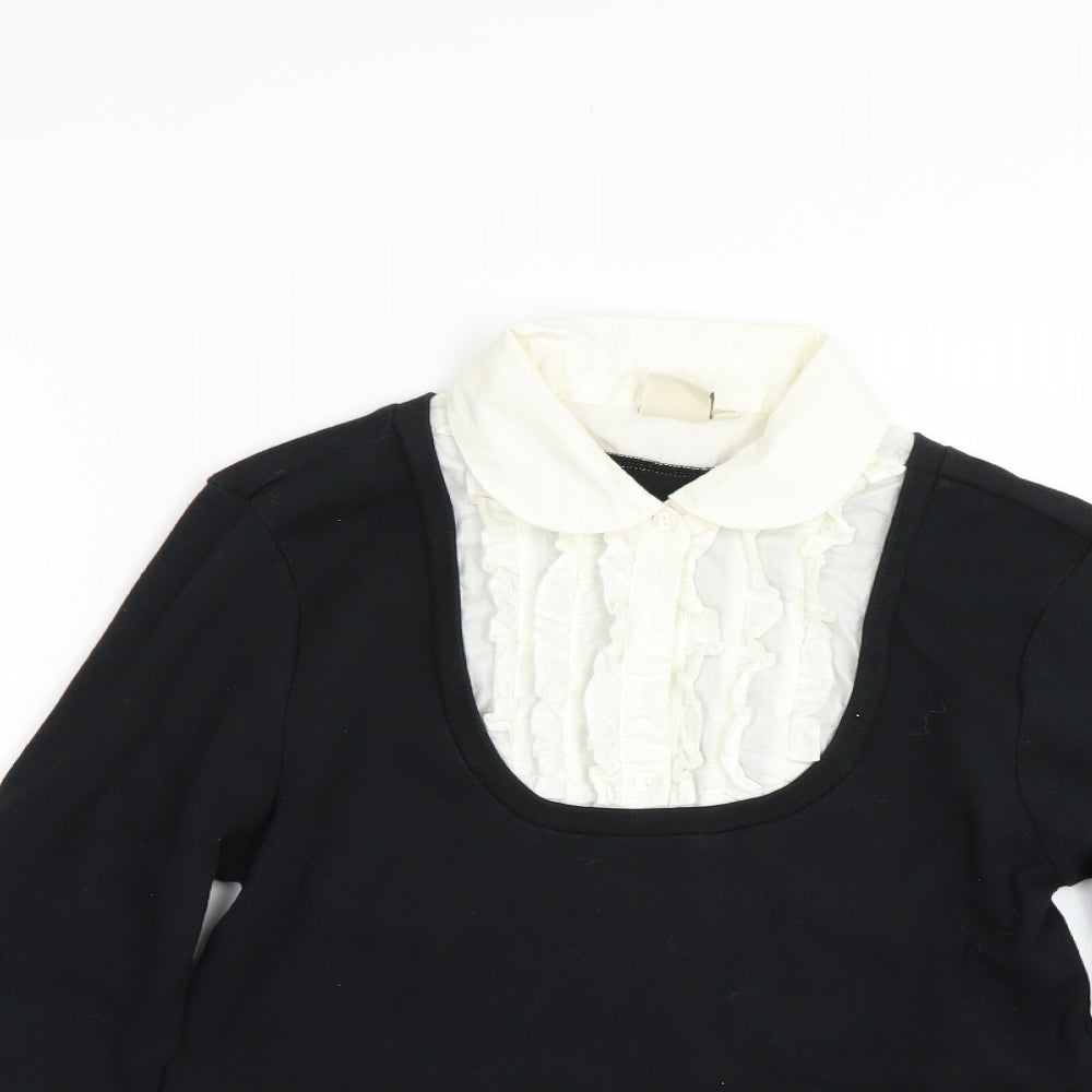 Cotton Traders Womens Black   Pullover Jumper Size 10