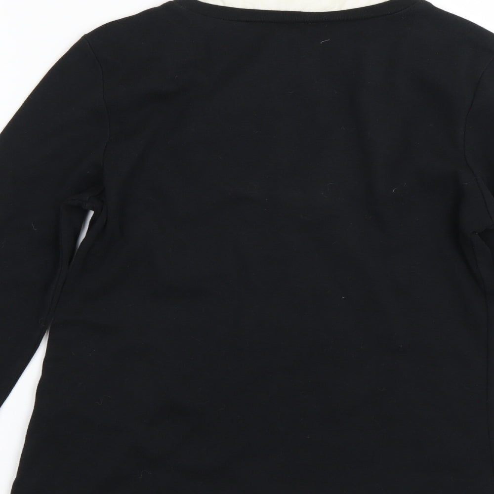 Cotton Traders Womens Black   Pullover Jumper Size 10