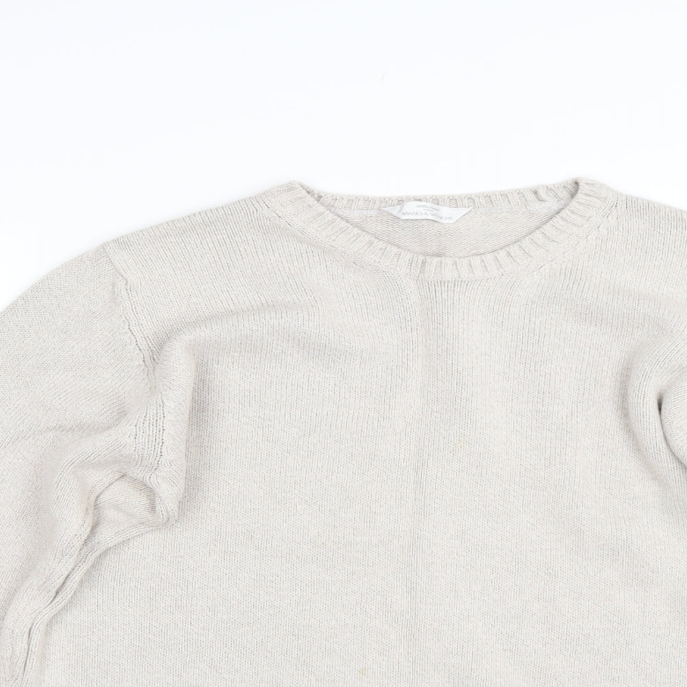 M&S Womens Beige   Pullover Jumper Size 16