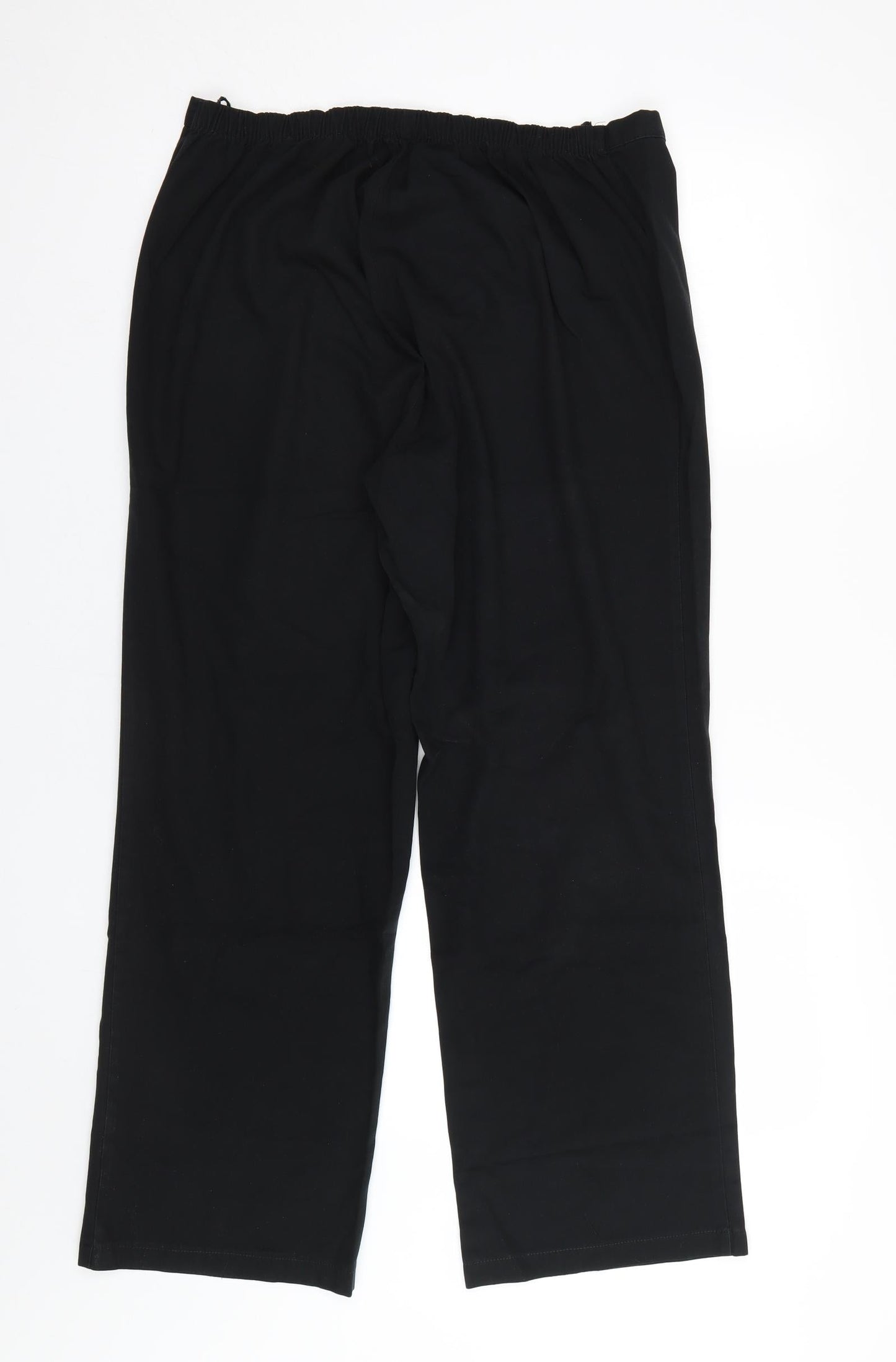essence Womens Black   Trousers  Size 16 L27 in