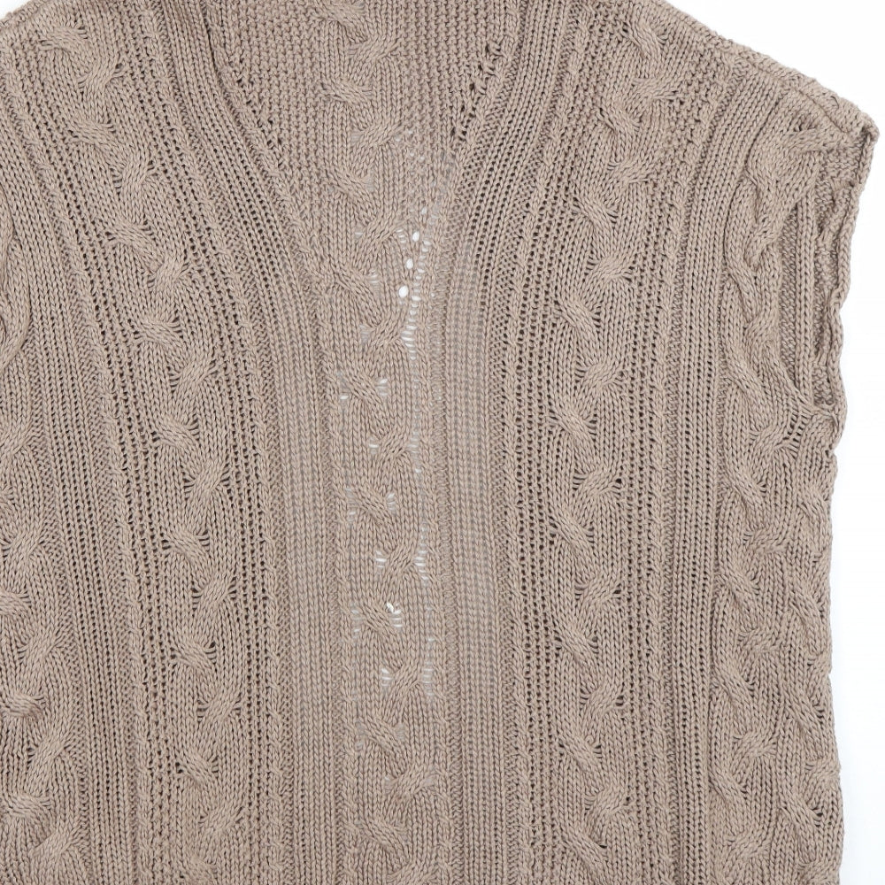 M&S Womens Brown   Cardigan Jumper Size M