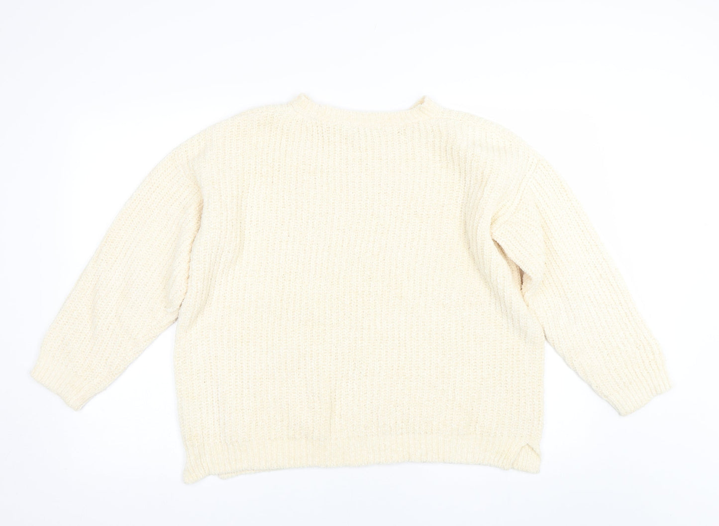 F&F Womens Beige   Pullover Jumper Size 14
