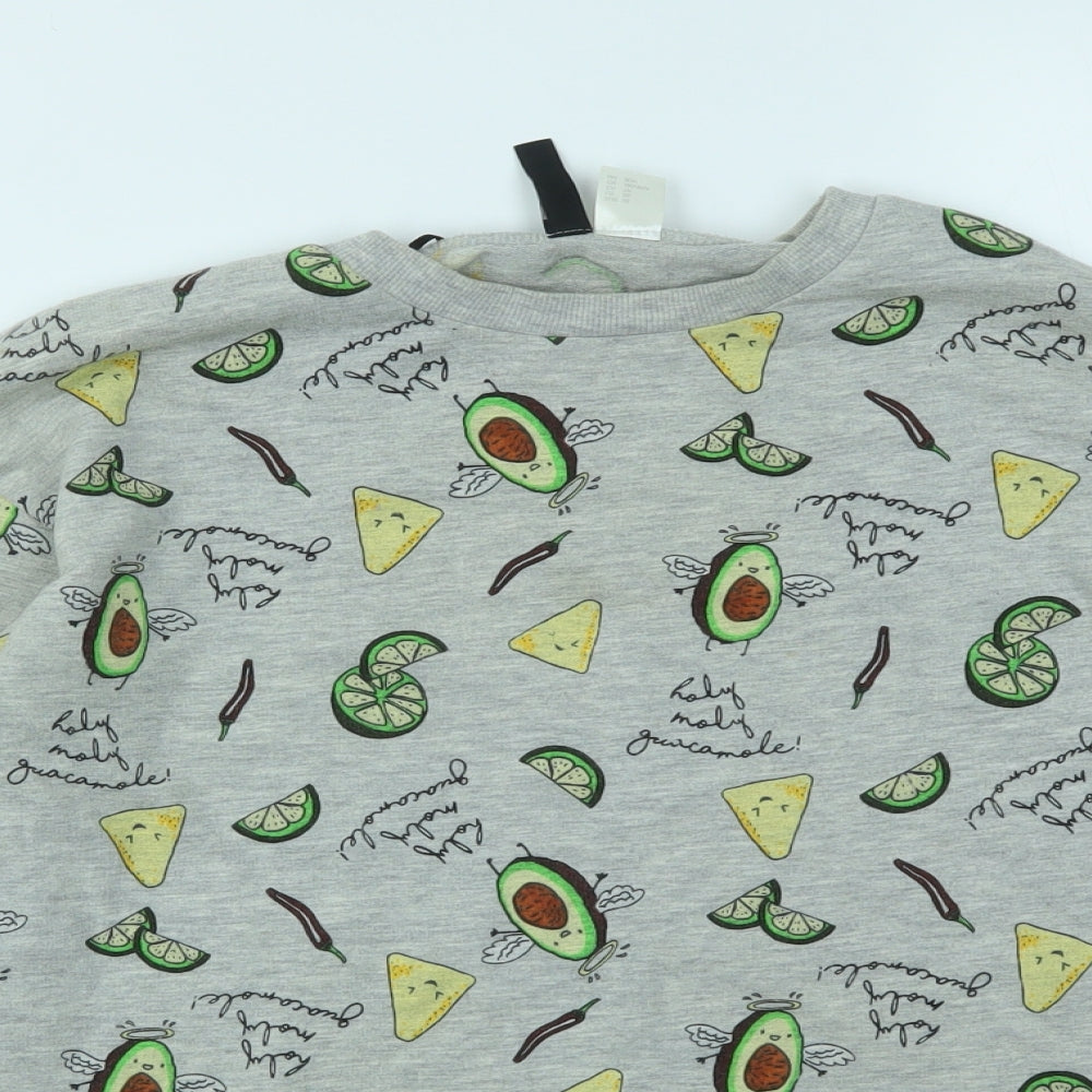H&M Womens Multicoloured Geometric  Pullover Jumper Size XS