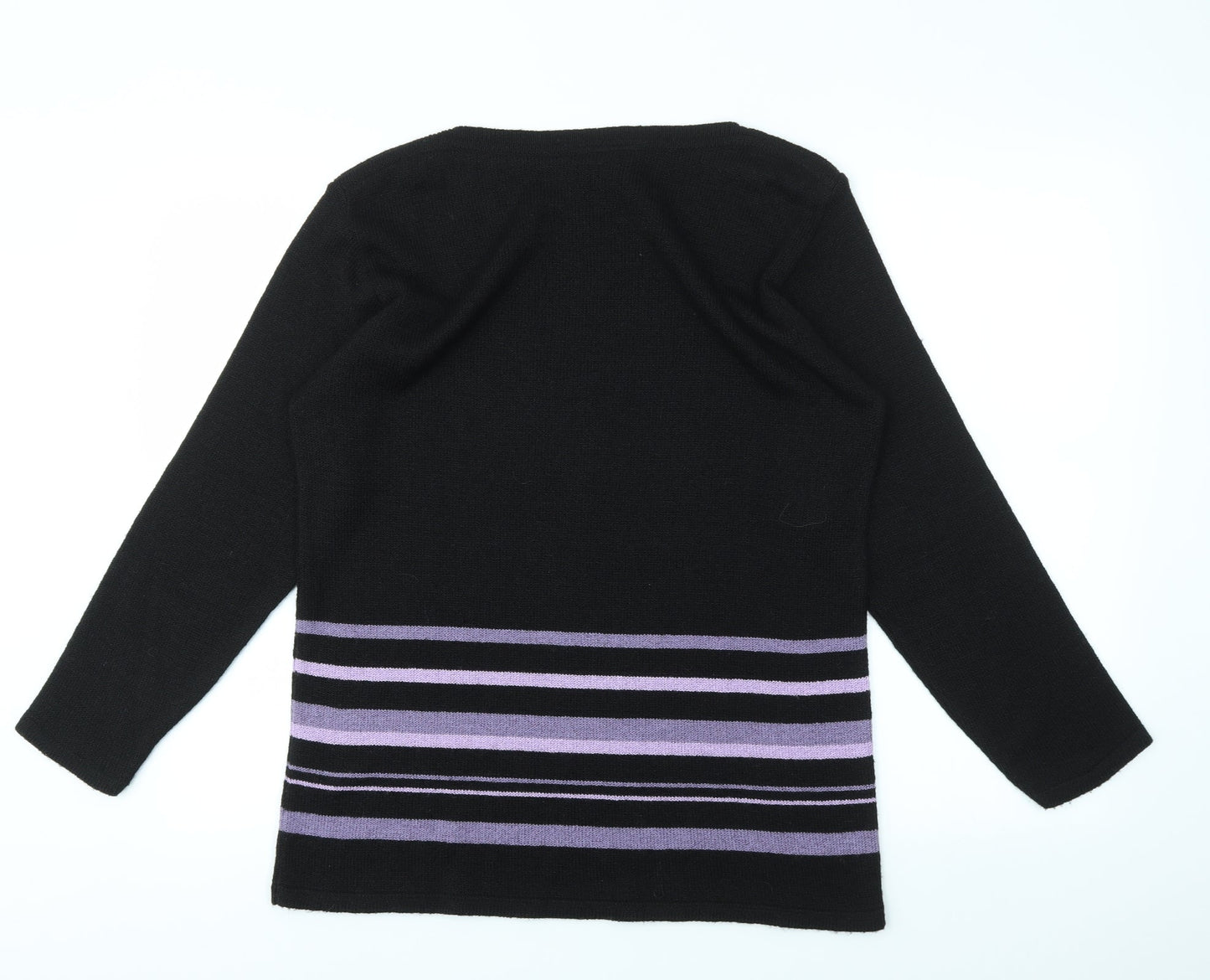 BHS Womens Multicoloured Striped  Pullover Jumper Size 10
