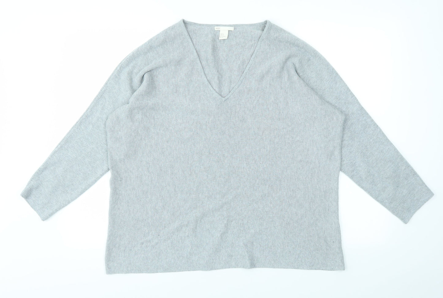 H&M Womens Grey   Pullover Jumper Size M