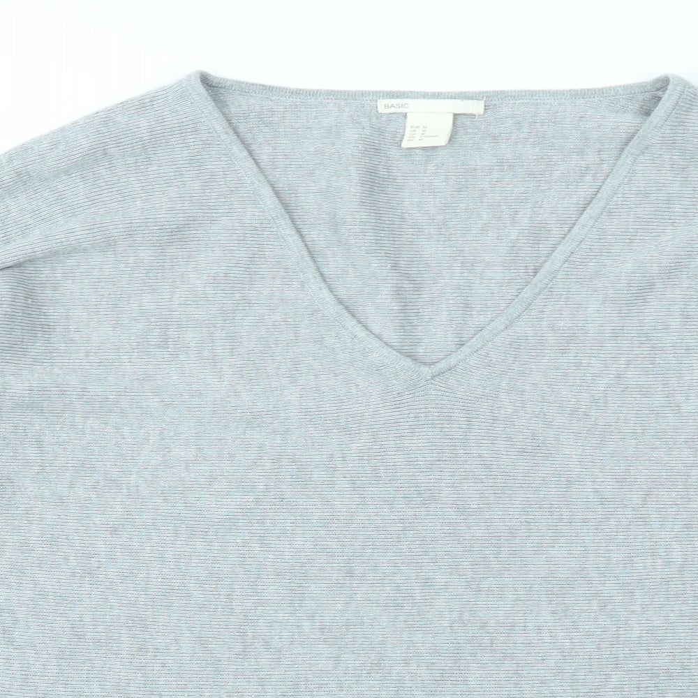 H&M Womens Grey   Pullover Jumper Size M