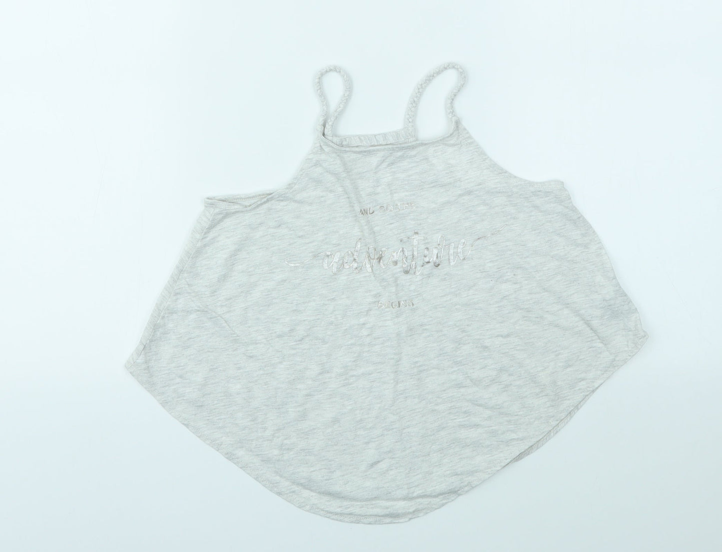 H&M Girls Grey   Basic T-Shirt Size 9-10 Years