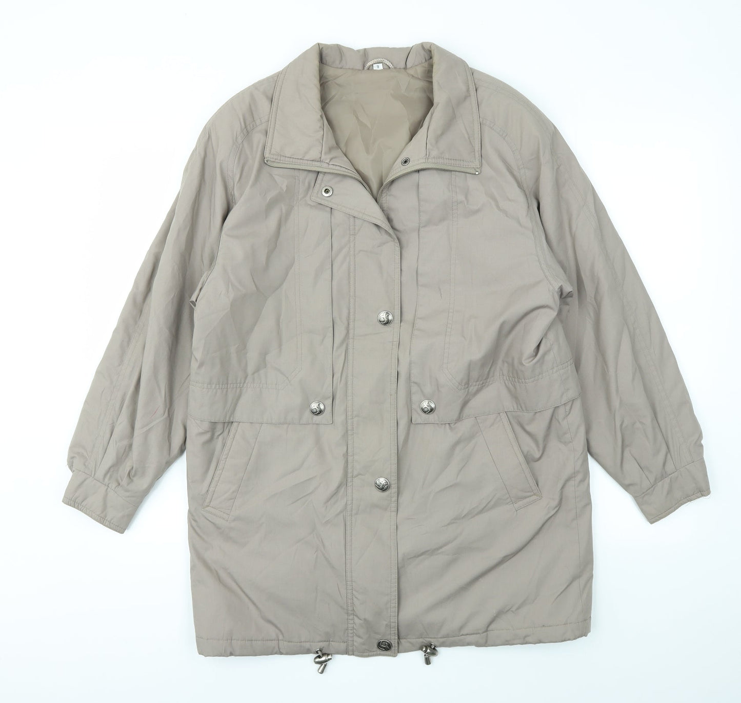 Telemac Womens Grey   Jacket Coat Size 8