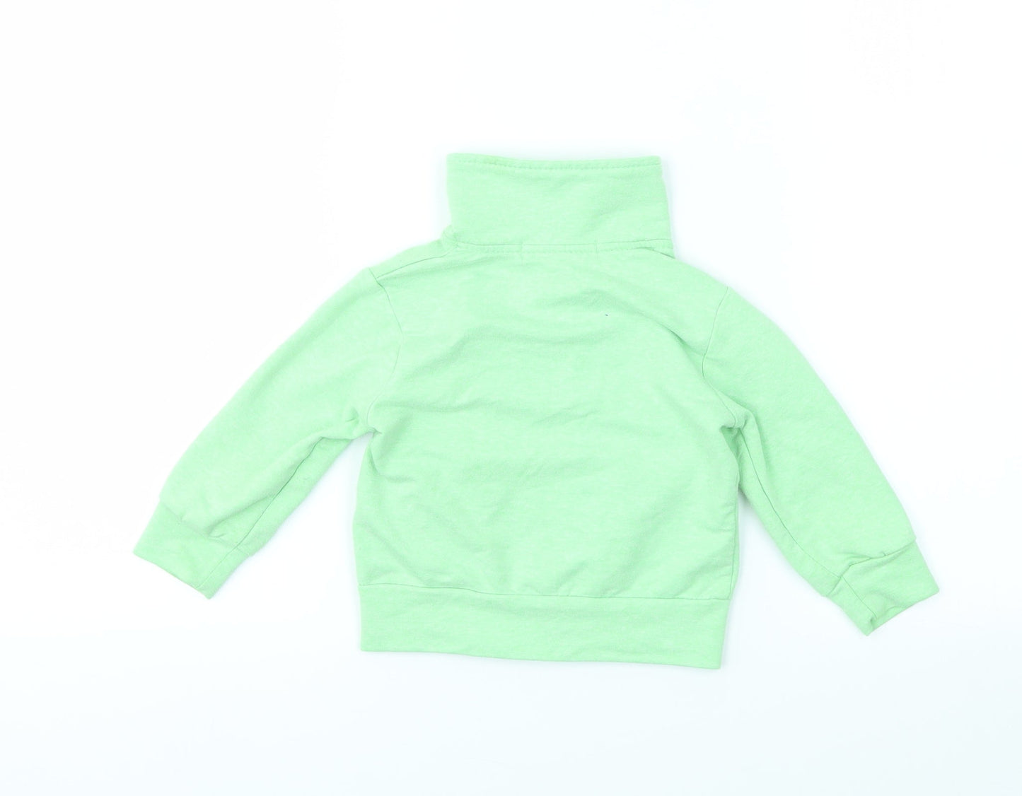 YES  I DO Girls Green   Full Zip Jumper Size 12-18 Months
