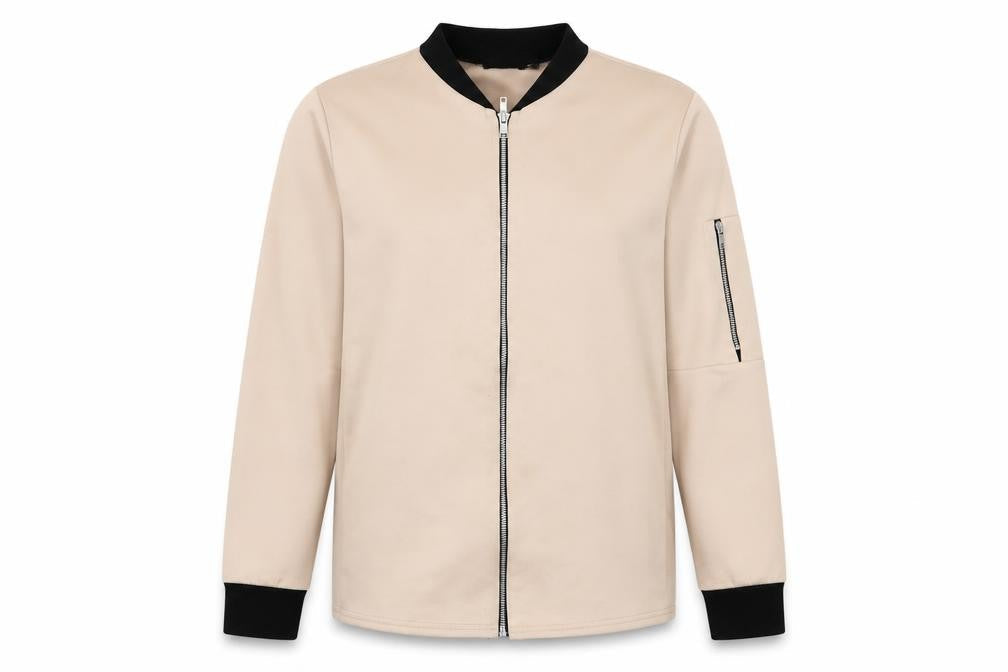 Boohoo Womens Beige   Full Zip Jumper Size 8