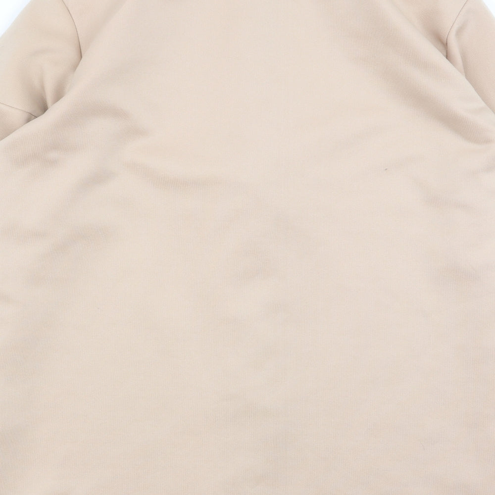 Boohoo Womens Beige   Full Zip Jumper Size 8