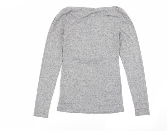 M&S Womens Grey   Basic T-Shirt Size 12