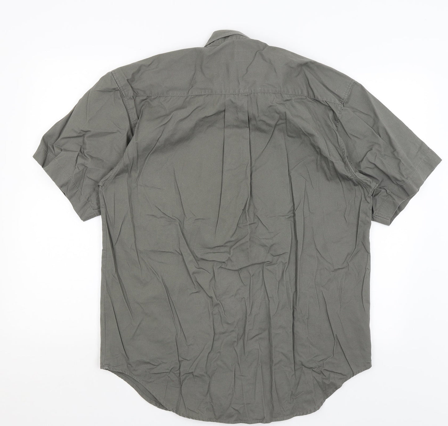 Best Basics Mens Green    Button-Up Size M