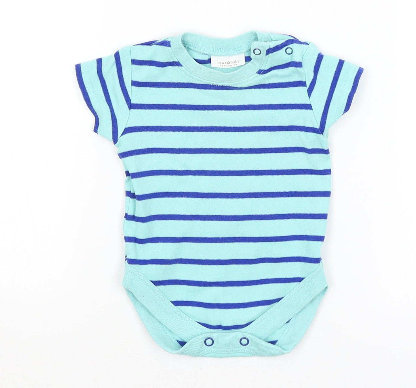 NEXT Baby Blue Striped  Romper One-Piece Size 0-3 Months