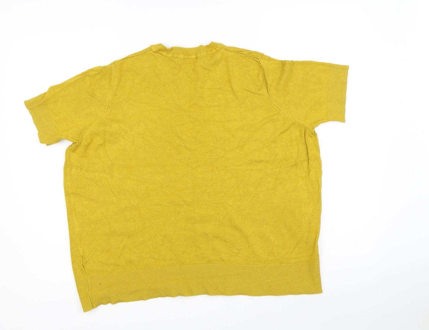 Marks and Spencer Womens Yellow   Pullover Jumper Size 16