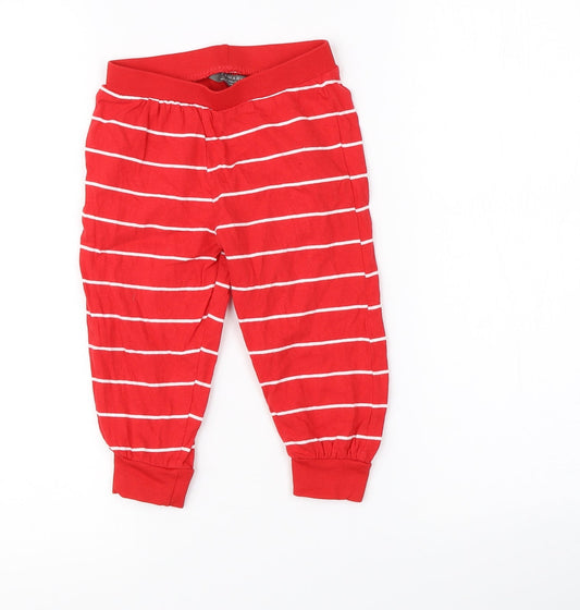 Primark Baby Red Striped  Cami Pyjama Pants Size 18-24 Months