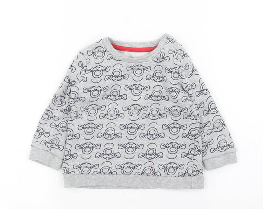 George Boys Grey   Pullover Jumper Size 12-18 Months  - Disney