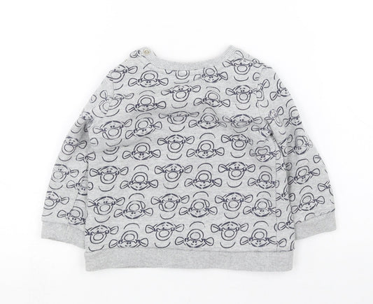 George Boys Grey   Pullover Jumper Size 12-18 Months  - Disney