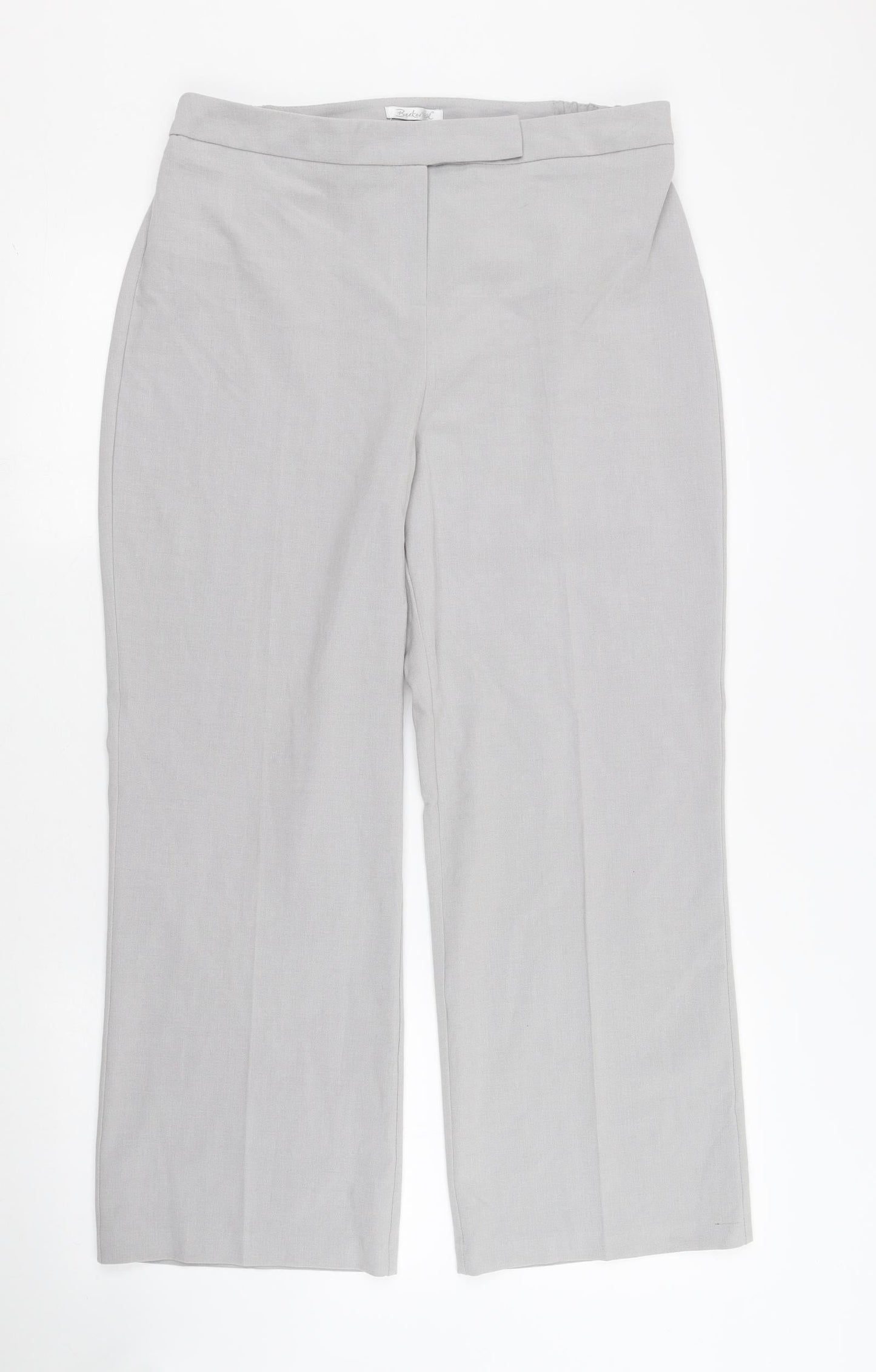 Berkertex Womens Grey   Capri Trousers Size 12 L26 in
