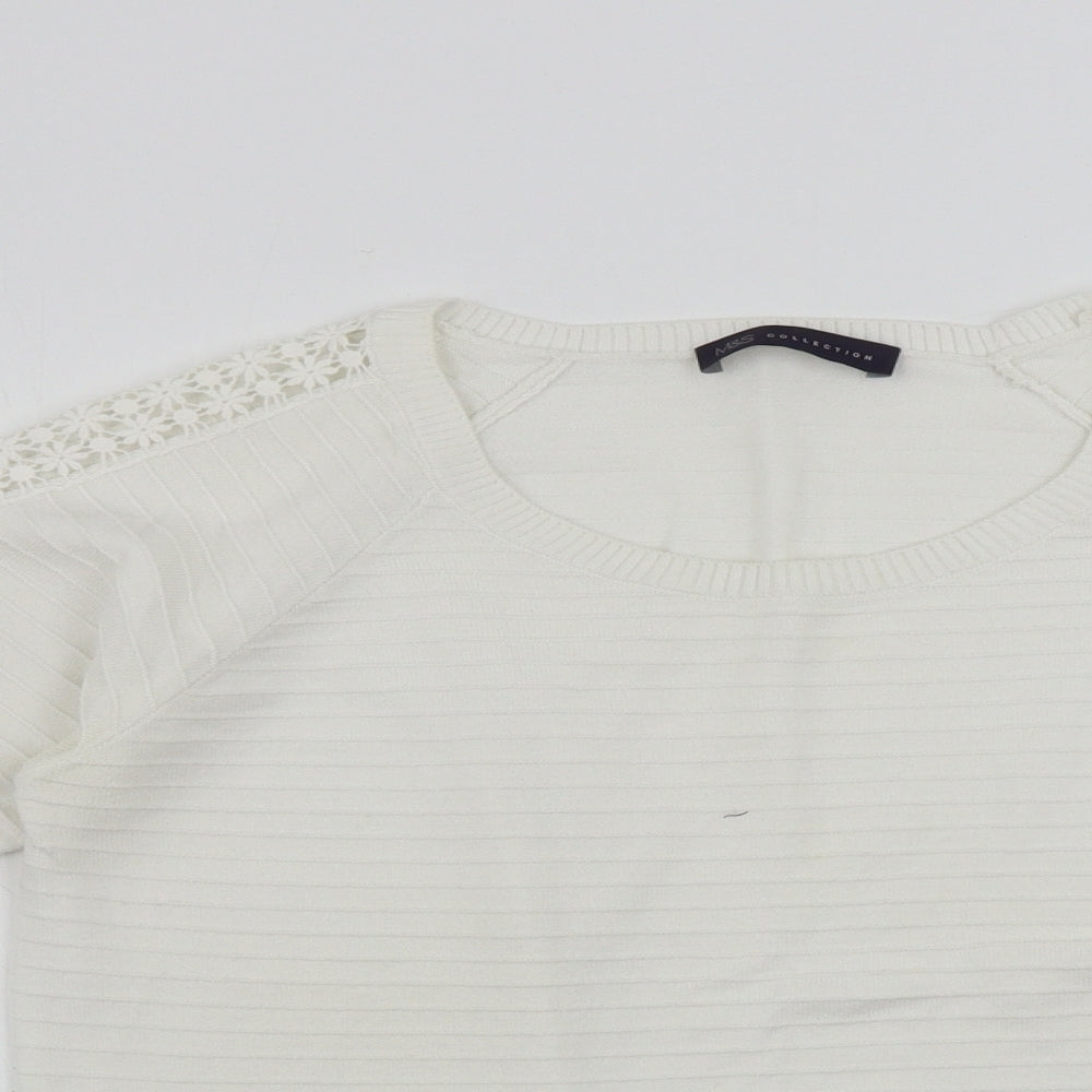 Marks and Spencer  Womens White   Pullover Jumper Size 12
