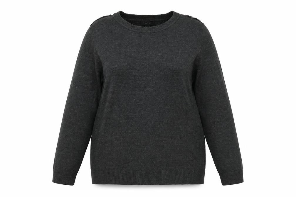 Front view of Atmosphere women’s grey jumper, size UK 20