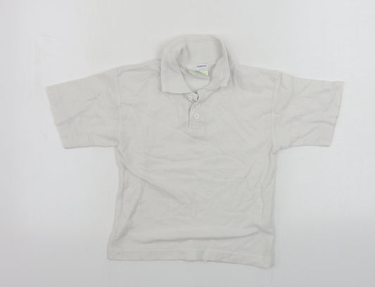 techino  Boys White   Basic Polo Size 6-7 Years