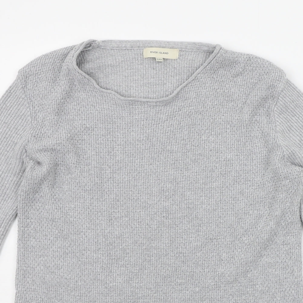 River Island Womens Grey   Pullover Jumper Size 2XS